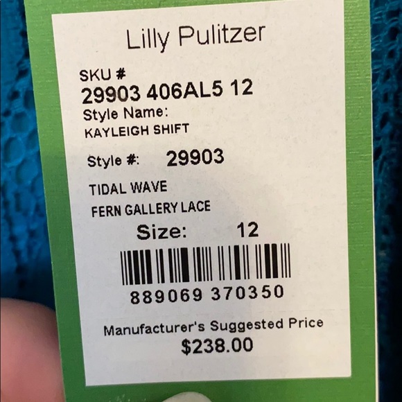 Lilly Pulitzer Teal Midi Dress - Picture 6 of 7